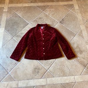 Red Velour Jacket